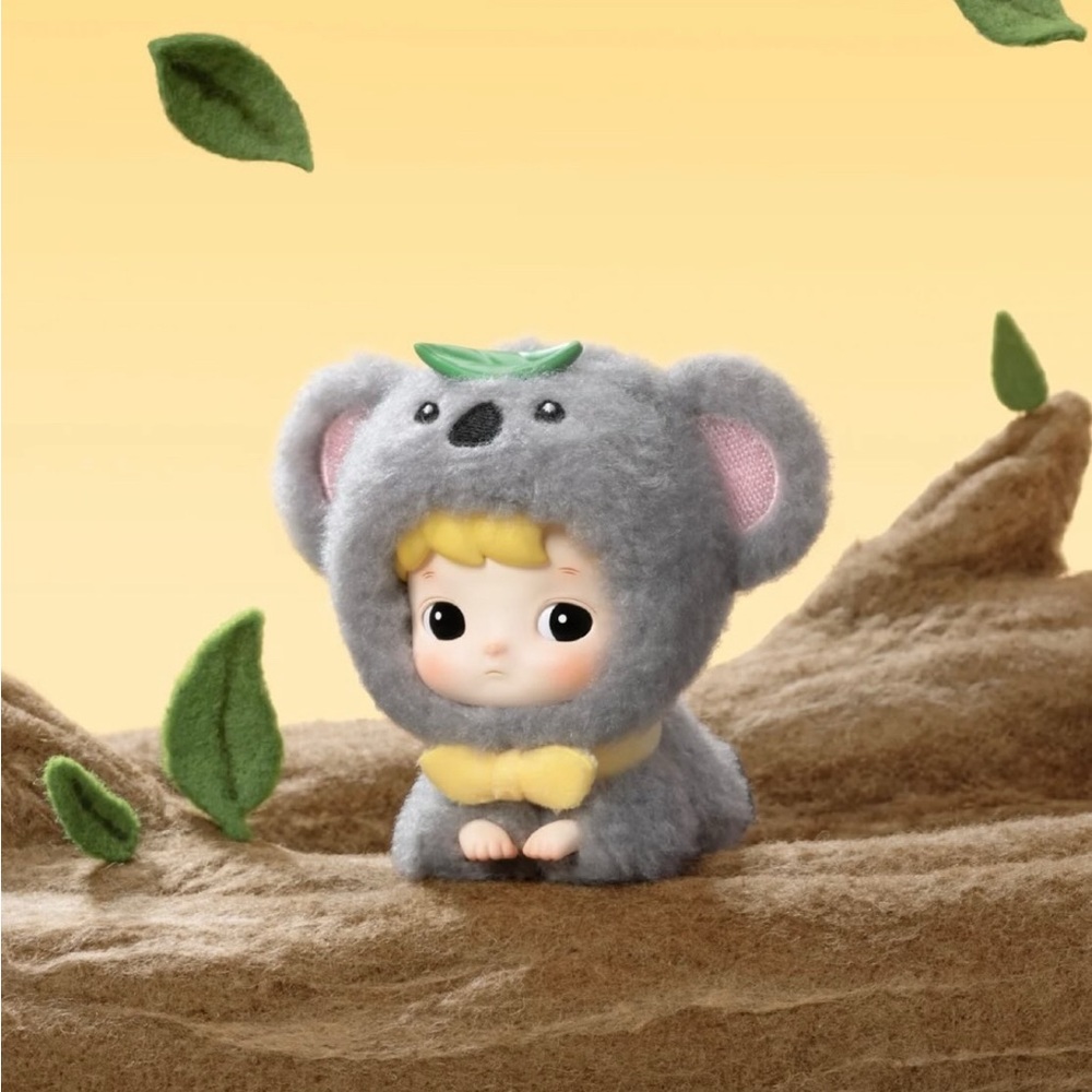 Pop Mart Hacipupu Cuddle With you Adorable Gray Koala Plush Toy Figure